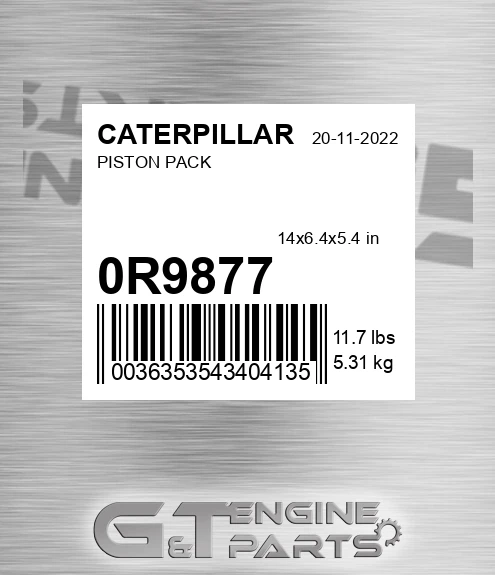 0R9877 Piston Pack
