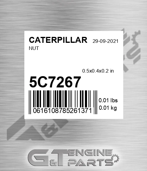 5C-7267 Nut for CATERPILLAR