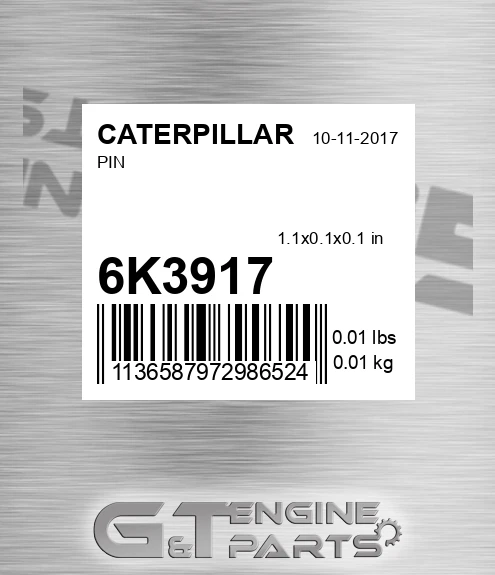 6K3917 Pin for CATERPILLAR