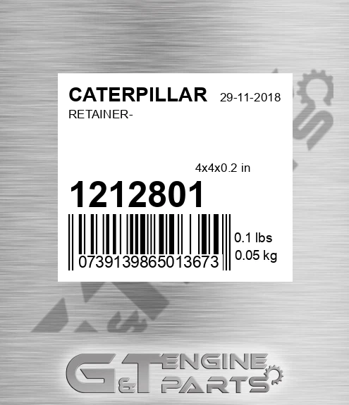 1212801 Retainer- for CATERPILLAR