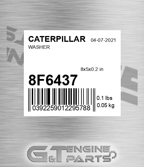 8F-6437 Washer