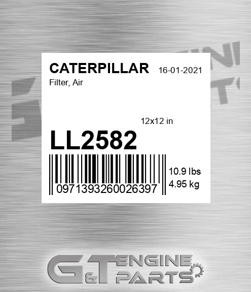 LL2582 Filter, Air for CATERPILLAR