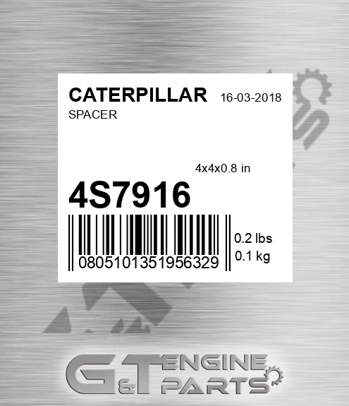4S7916 CATERPILLAR Spacer