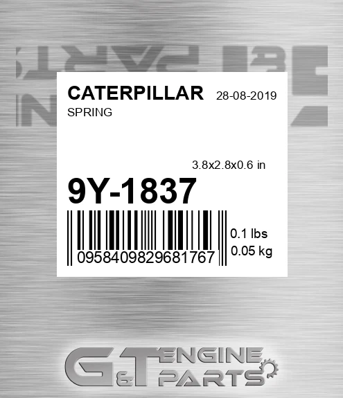 9Y1837 Spring for CATERPILLAR