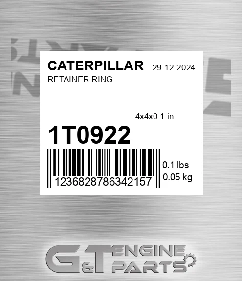 1T-0922 Retainer Ring for CATERPILLAR