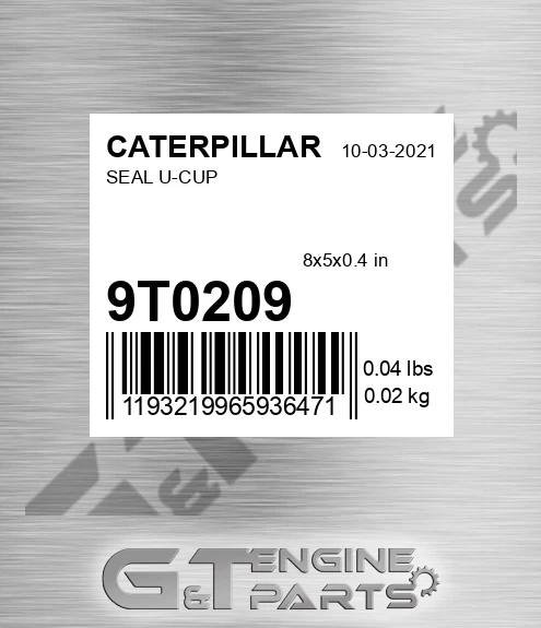 9T-0209 Seal U-cup