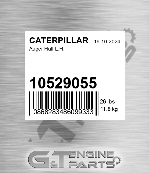 10529055 Auger Half L.h. for CATERPILLAR