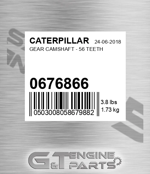 067-6866 Gear Camshaft - 56 Teeth for CATERPILLAR