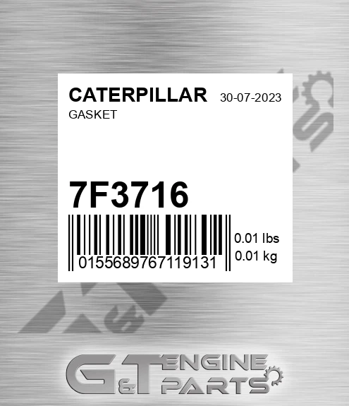 7F3716 Gasket for CATERPILLAR