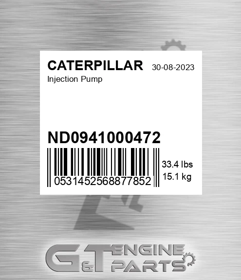 ND0941000472 Injection Pump for CATERPILLAR