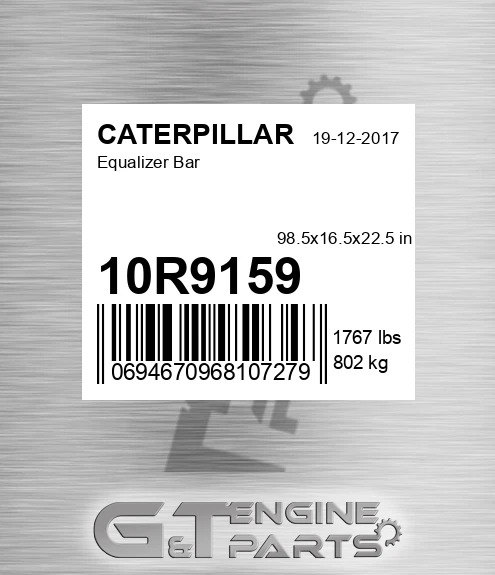 10R9159 Equalizer Bar for CATERPILLAR