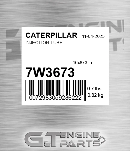 7W3673 Injection Tube for CATERPILLAR
