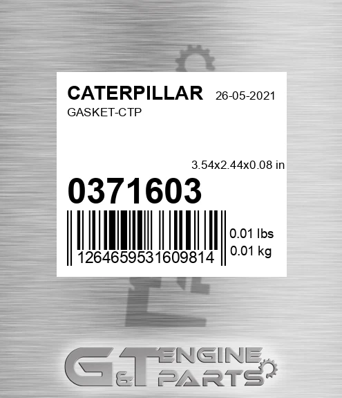 0371603 Gasket-ctp