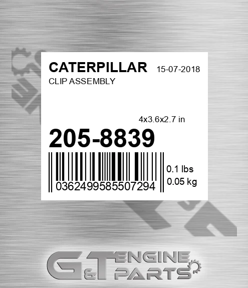 205-8839 Clip Assembly for CATERPILLAR