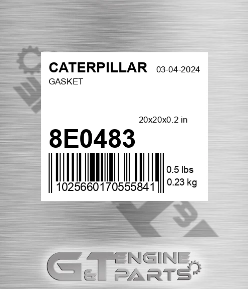 8E0483 Gasket