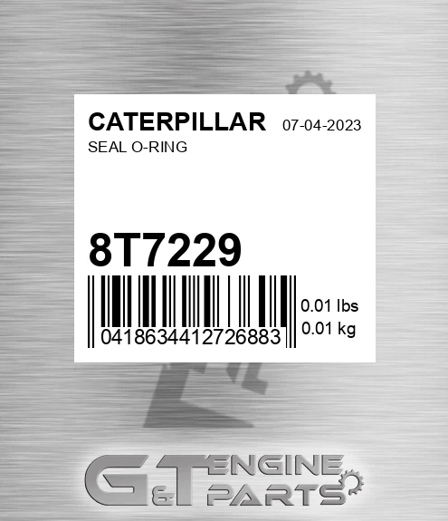 8T-7229 Seal O-ring for CATERPILLAR