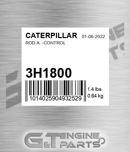 3H1800 Rod A. -control for CATERPILLAR