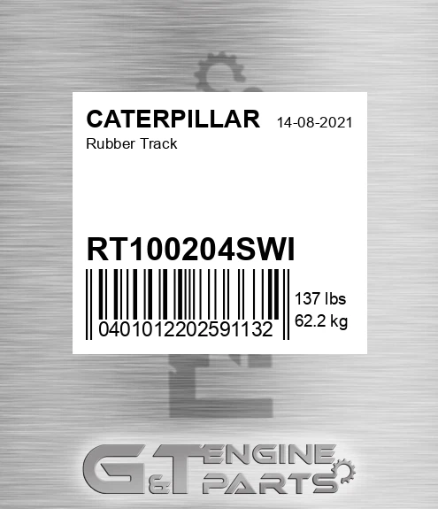 RT100204SWI Rubber Track