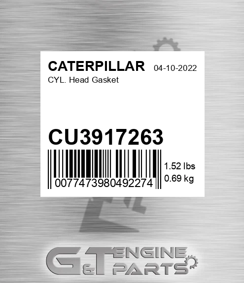 CU3917263 CATERPILLAR Cyl. Head Gasket