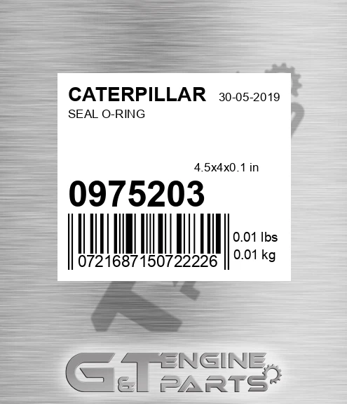 097-5203 Seal O-ring for CATERPILLAR