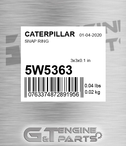 5W-5363 Snap Ring for CATERPILLAR