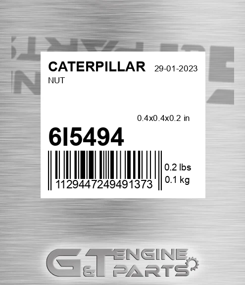 6I-5494 Nut for CATERPILLAR