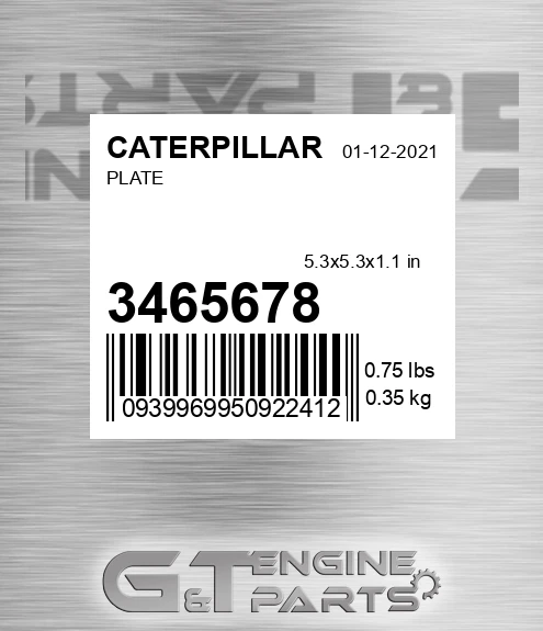 346-5678 Plate for CATERPILLAR