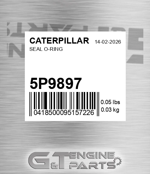 5P-9897 Seal O-ring for CATERPILLAR