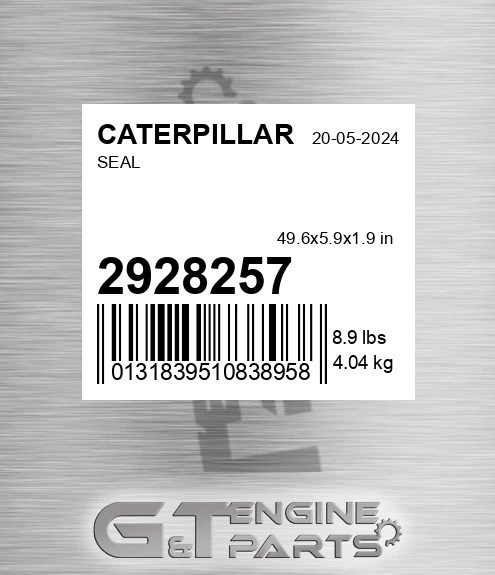 2928257 Seal for CATERPILLAR