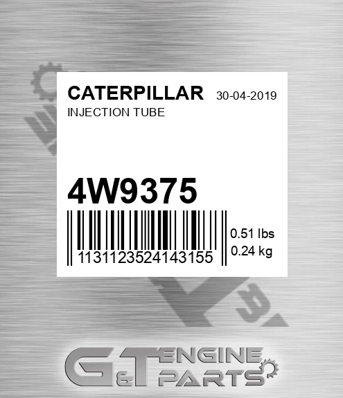 4W-9375 Injection Tube