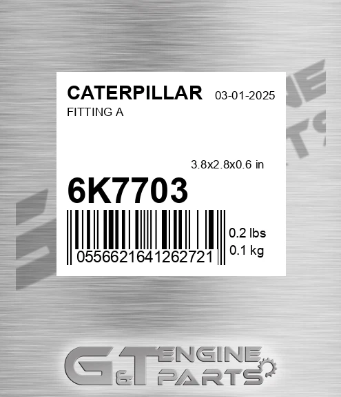 6K7703 Fitting A for CATERPILLAR