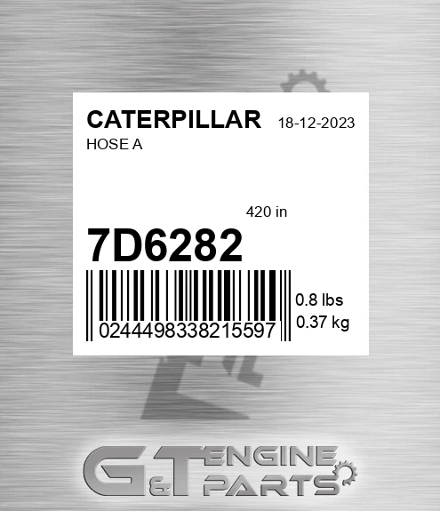 7D6282 Hose A for CATERPILLAR