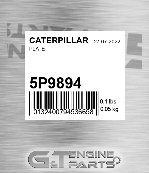 5P-9894 Plate