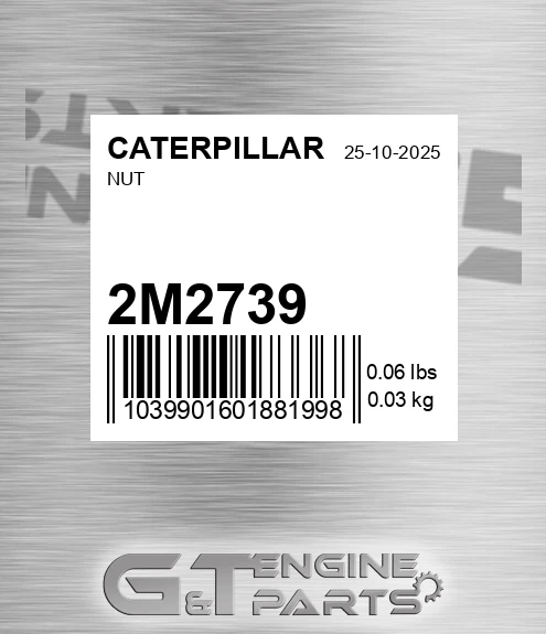 2M-2739 Nut for CATERPILLAR