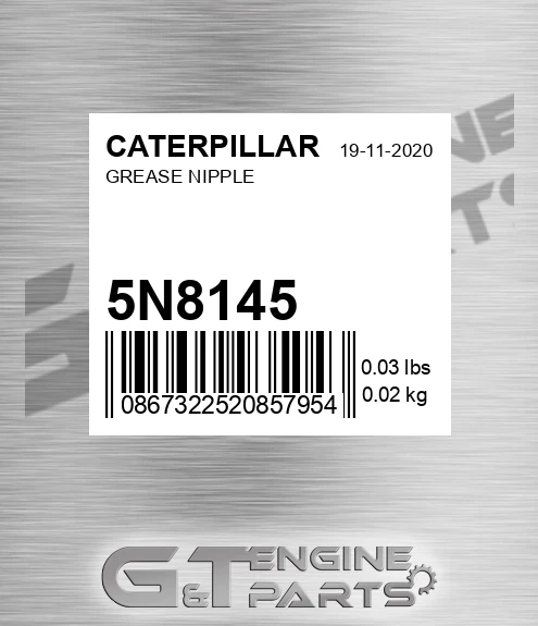 5N-8145 Grease Nipple for CATERPILLAR