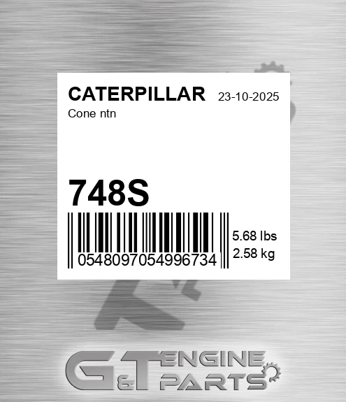 748S Cone Ntn for CATERPILLAR
