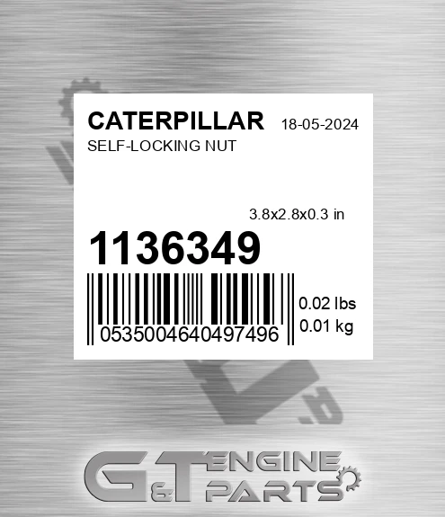 113-6349 Self-locking Nut for CATERPILLAR