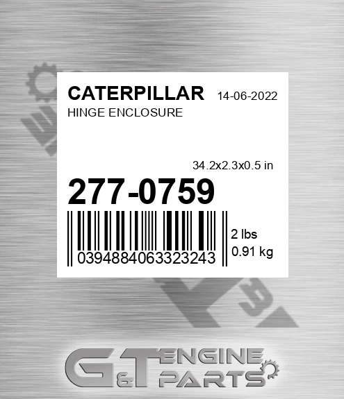 277-0759 Hinge Enclosure for CATERPILLAR