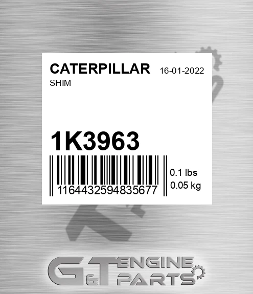 1K3963 Shim for CATERPILLAR