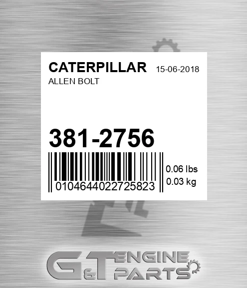 381-2756 Allen Bolt