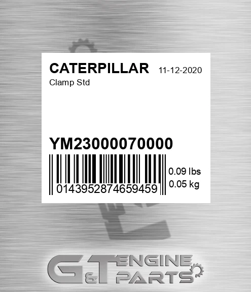 YM23000070000 Clamp Std for CATERPILLAR