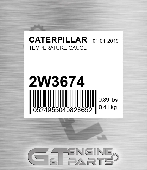 2W-3674 Temperature Gauge for CATERPILLAR