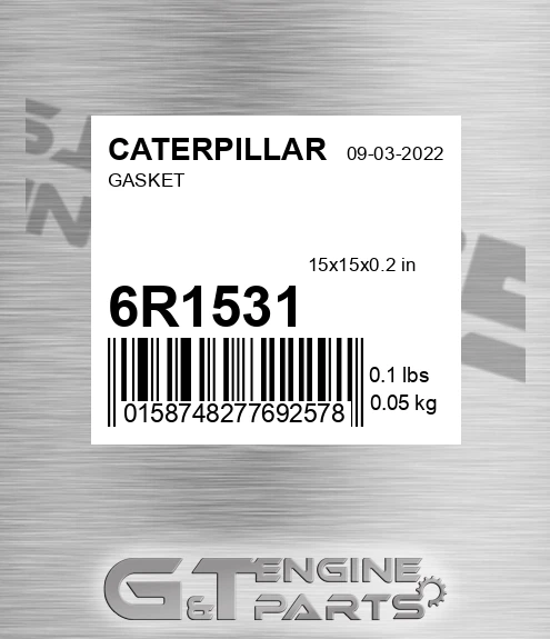 6R1531 Gasket for CATERPILLAR