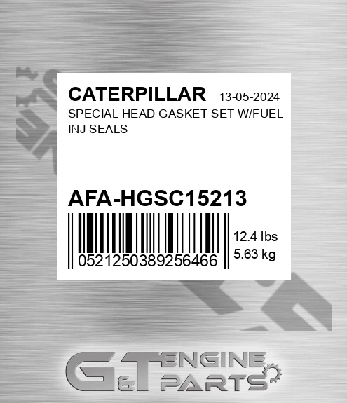 AFA-HGSC15213 Special Head Gasket Set W/fuel Inj Seals