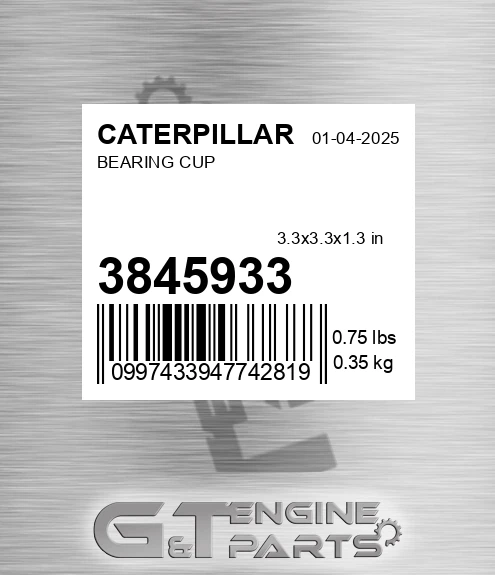 384-5933 Bearing Cup for CATERPILLAR