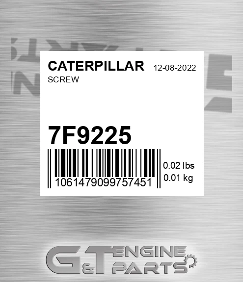 7F9225 Screw