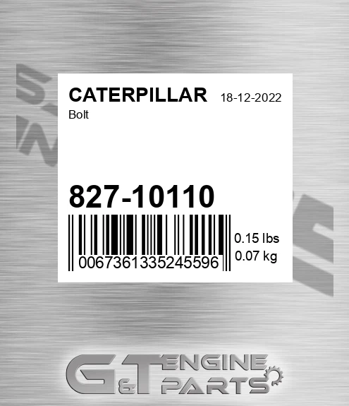 827-10110 Bolt