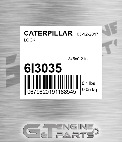 6I-3035 Lock for CATERPILLAR