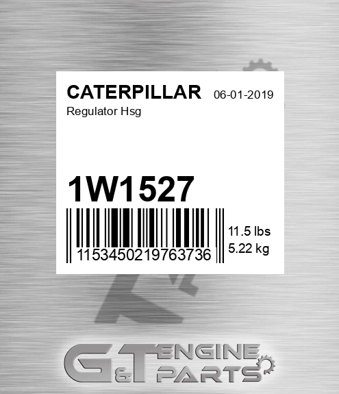 1W1527 Regulator Hsg