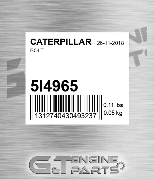5I-4965 Bolt for CATERPILLAR